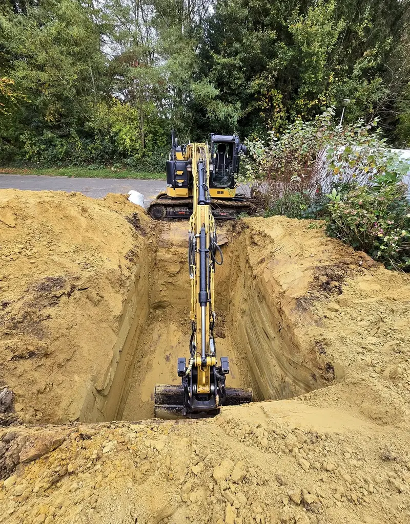 Mise en place d'une citerne d'eau