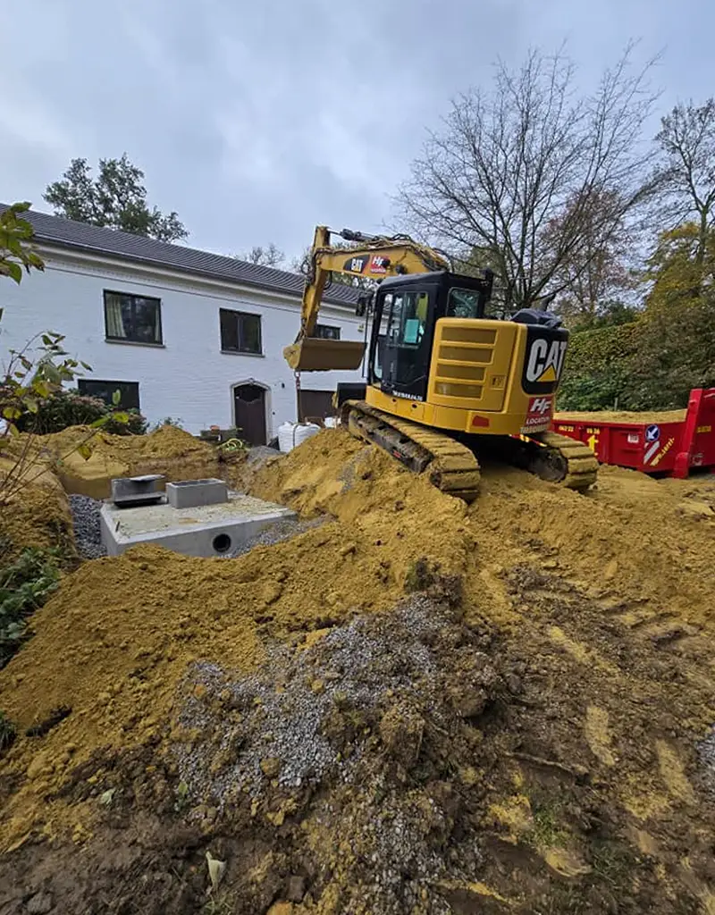 Mise en place d'une citerne d'eau