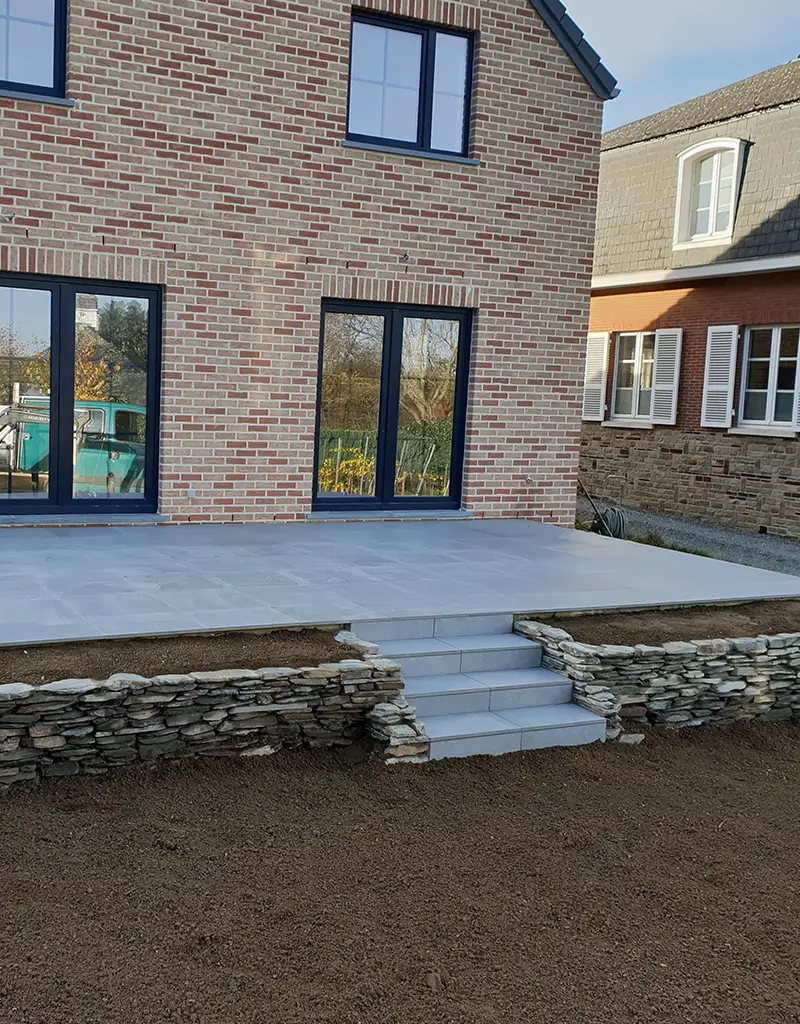 Création de votre terrase en pierre